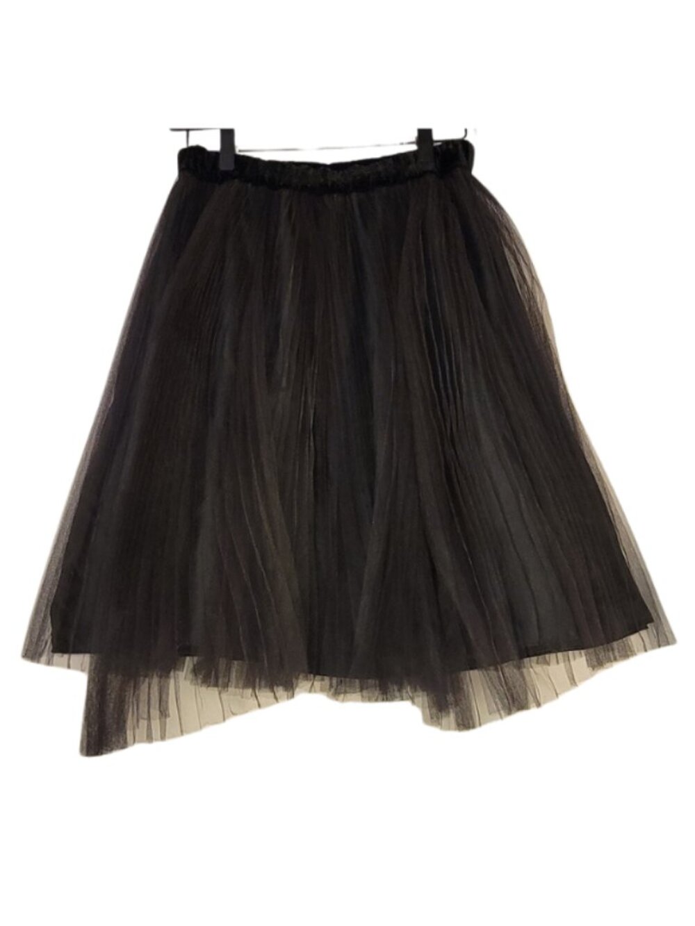 NWT White House Black Market Pleated Tulle Velvet Ballet Mini Skirt XS